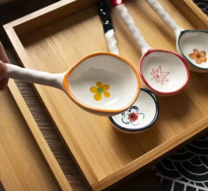 thìa ramen bán buôn gốm sứ